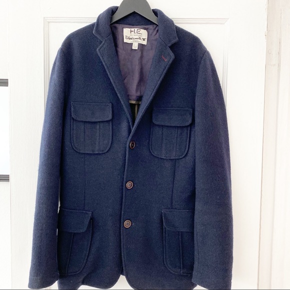 H.E. by Mango Multi Pocket Wool Blend Jacket - Picture 3 of 9